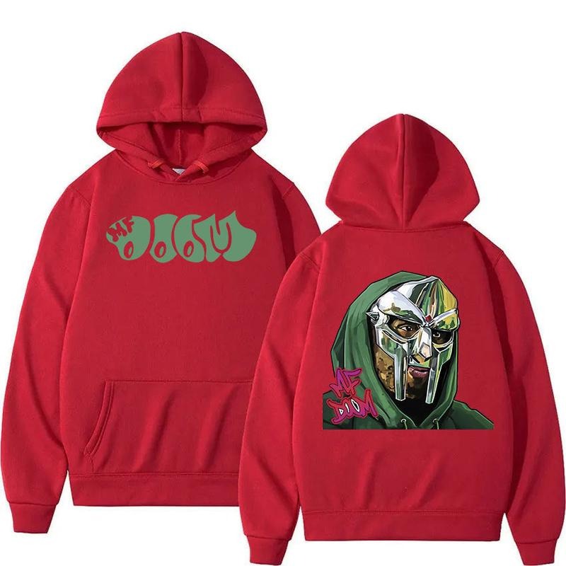 Classic Unisex Fit Mf Do.o.m Hoodie M.ad.lib M.ad.villa.in Metal Face Pullover - Festive Sweatshirts, T-shirts, Or Hoodies - Cotton