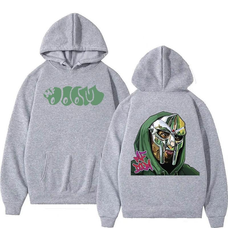 Classic Unisex Fit Mf Do.o.m Hoodie M.ad.lib M.ad.villa.in Metal Face Pullover - Festive Sweatshirts, T-shirts, Or Hoodies - Cotton