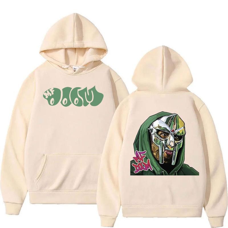 Classic Unisex Fit Mf Do.o.m Hoodie M.ad.lib M.ad.villa.in Metal Face Pullover - Festive Sweatshirts, T-shirts, Or Hoodies - Cotton