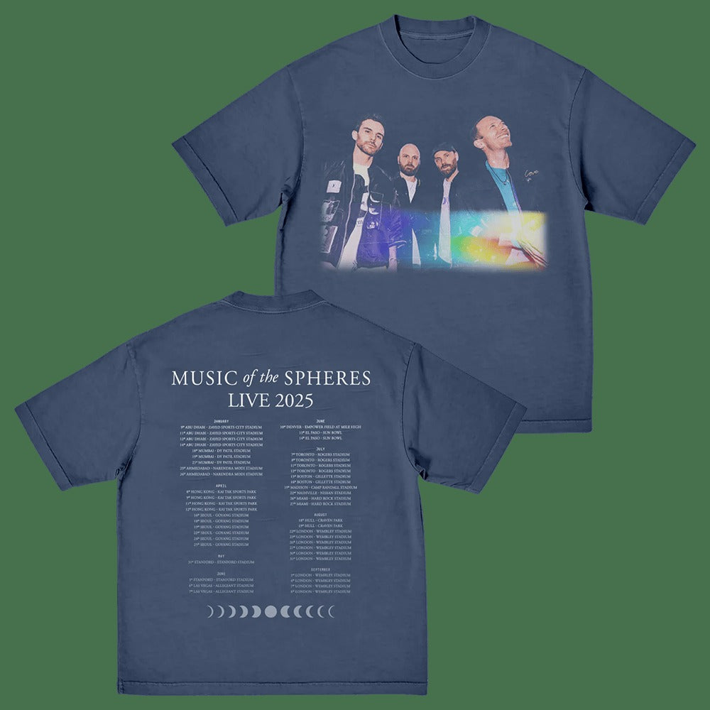 Coldplay Band Photo Shirt Tour 2025 Merch Rock Band Fan Favorite Gifts For Music Lovers