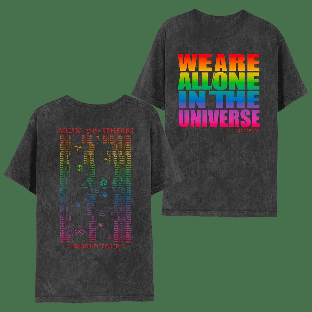 Coldplay Tour 2025 Shirt We Are All One In The Universe T Shirt Fan Gift For Music Lovers