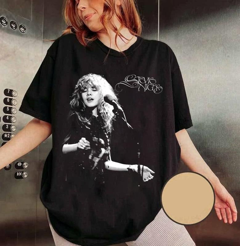 Comfort Color Stevie Tour Graphic Tshirt, Stevie Shirt, Fleetwood Mac Music Tour 90's Style Shirt Gift For Men Women Unisex Shirt