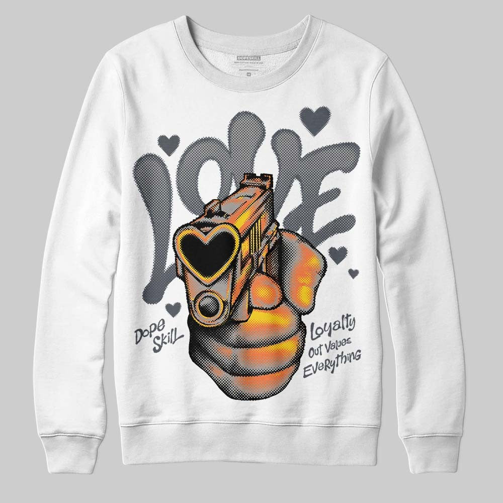 Cool Grey 11s DopeSkill Sweatshirt Love Shot Graphic