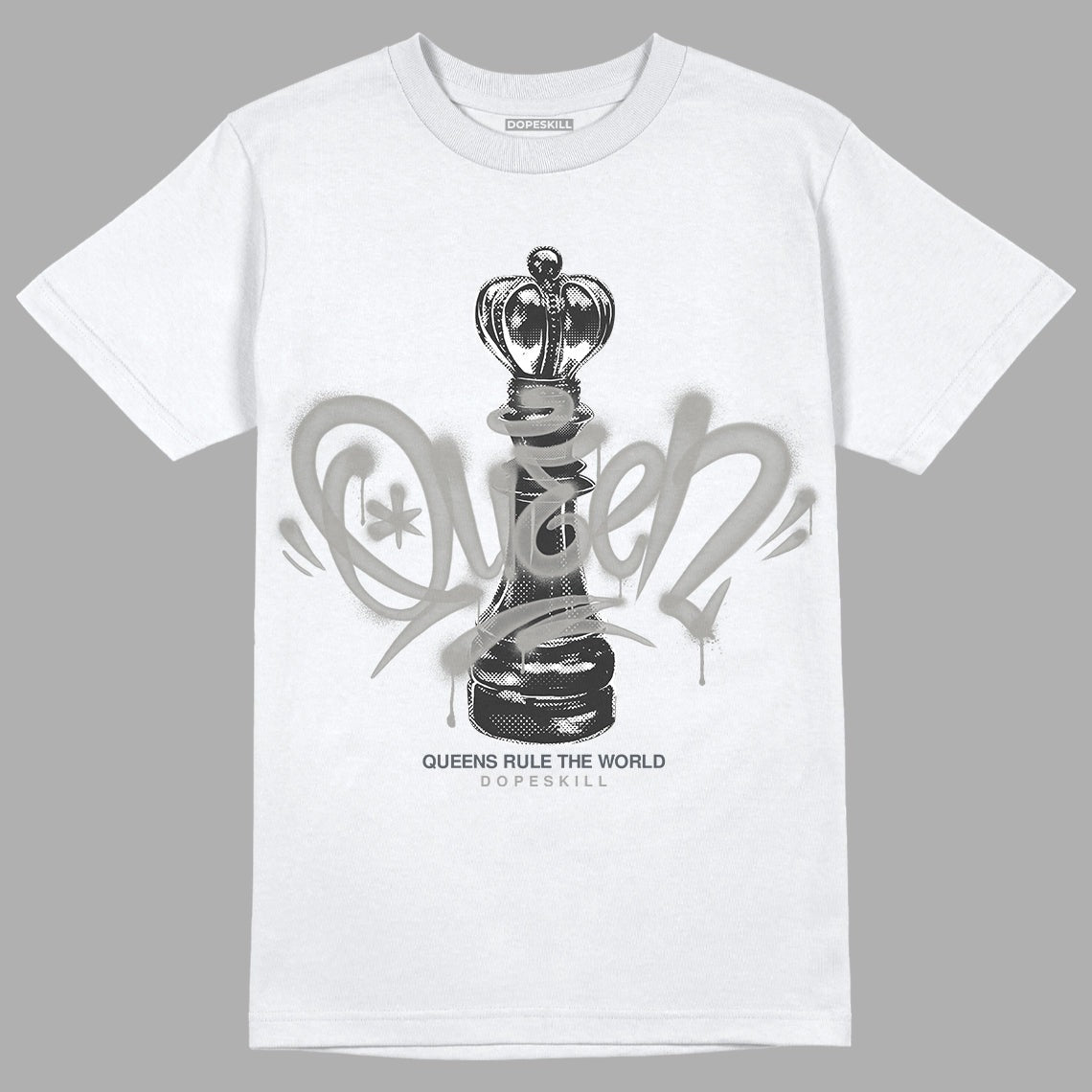 Cool Grey 11s DopeSkill T-Shirt Queen Chess Graphic