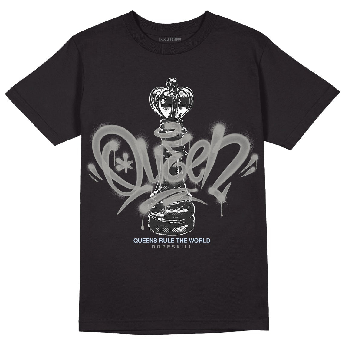 Cool Grey 11s DopeSkill T-Shirt Queen Chess Graphic