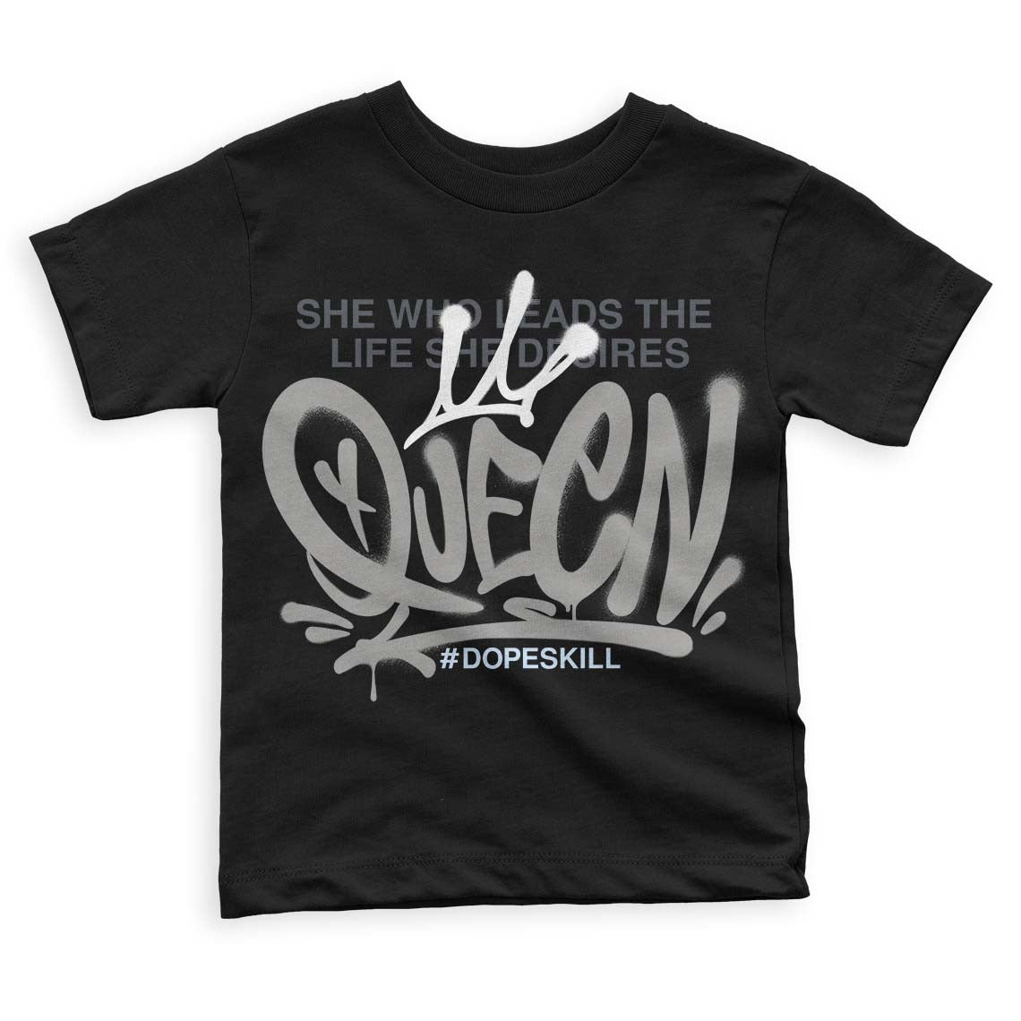 Cool Grey 11s DopeSkill Toddler Kids T-shirt Queen Graphic