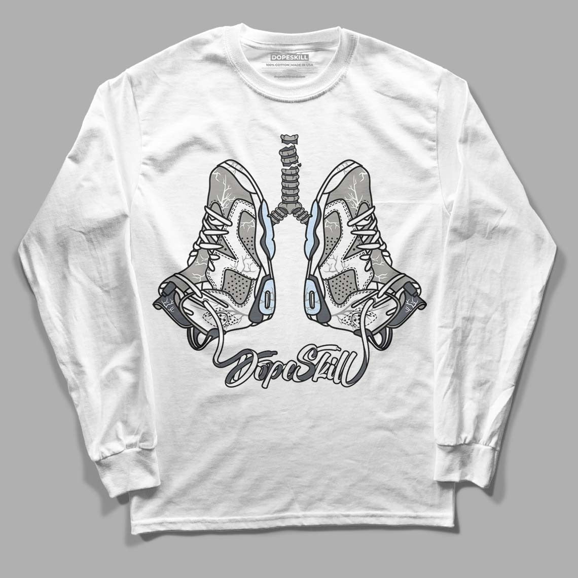 Cool Grey 6s DopeSkill Long Sleeve T-Shirt Breathe Graphic