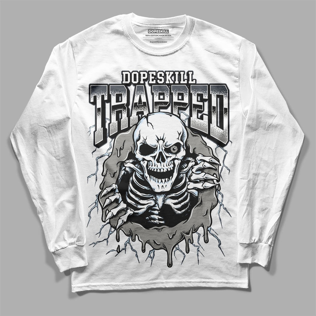 Cool Grey 6s DopeSkill Long Sleeve T-Shirt Trapped Halloween Graphic