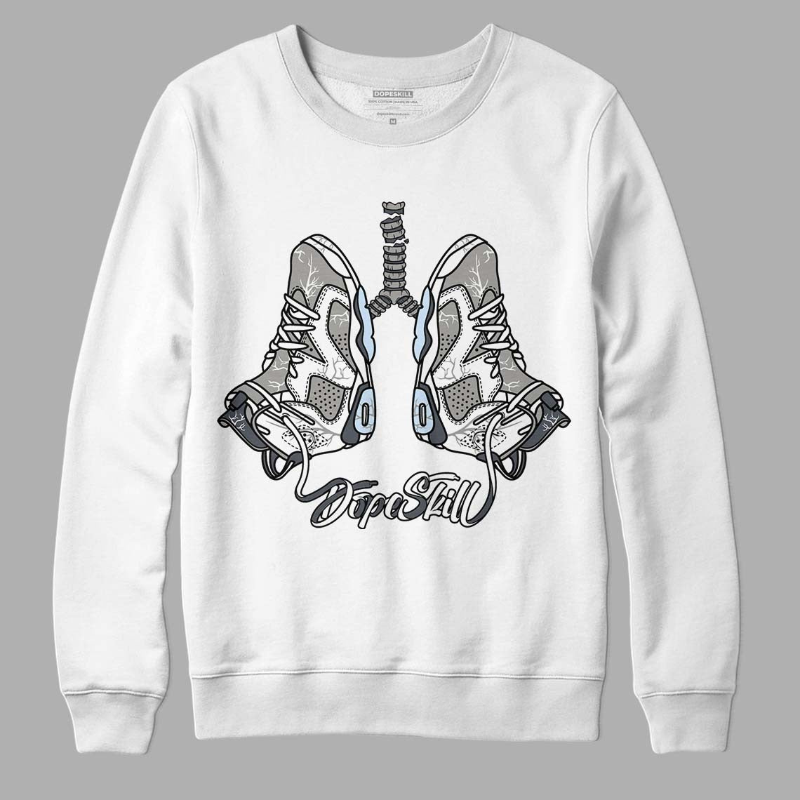 Cool Grey 6s DopeSkill Sweatshirt Breathe Graphic