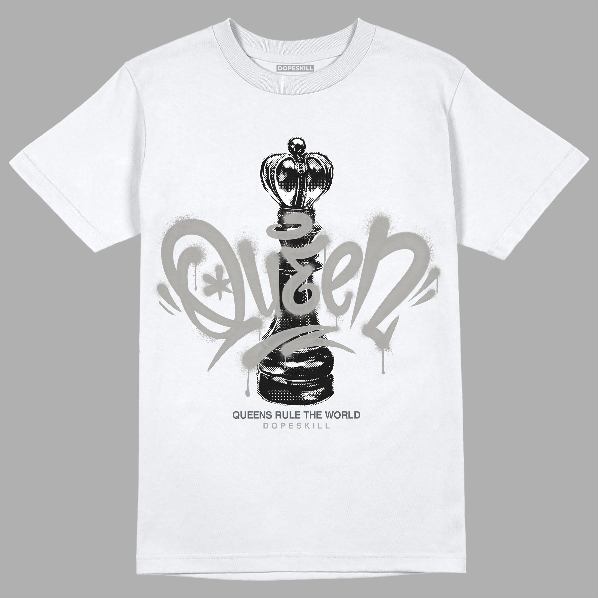 Cool Grey 6s DopeSkill T-Shirt Queen Chess Graphic