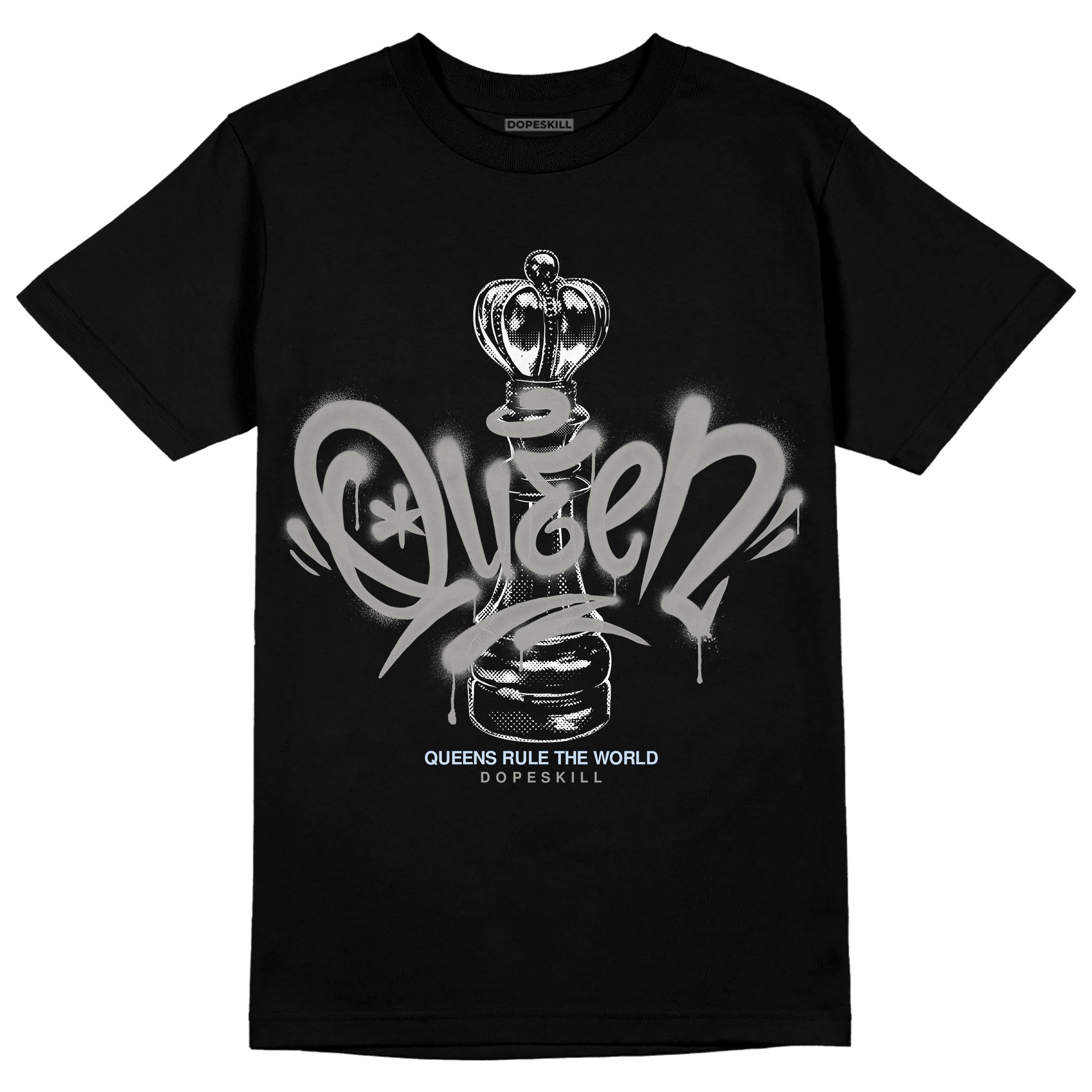 Cool Grey 6s DopeSkill T-Shirt Queen Chess Graphic
