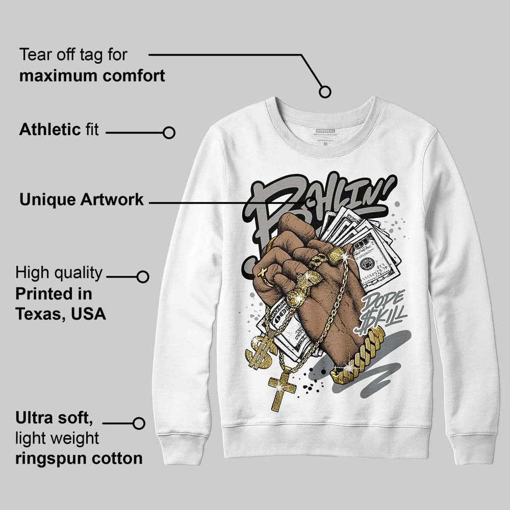 Cool Grey 9s DopeSkill Sweatshirt Always Ballin' Graphic
