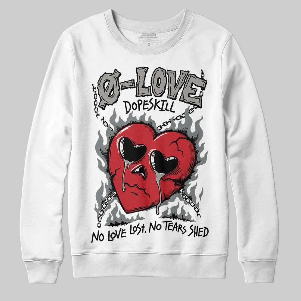 Cool Grey 9s DopeSkill Sweatshirt Crying Heart Graphic