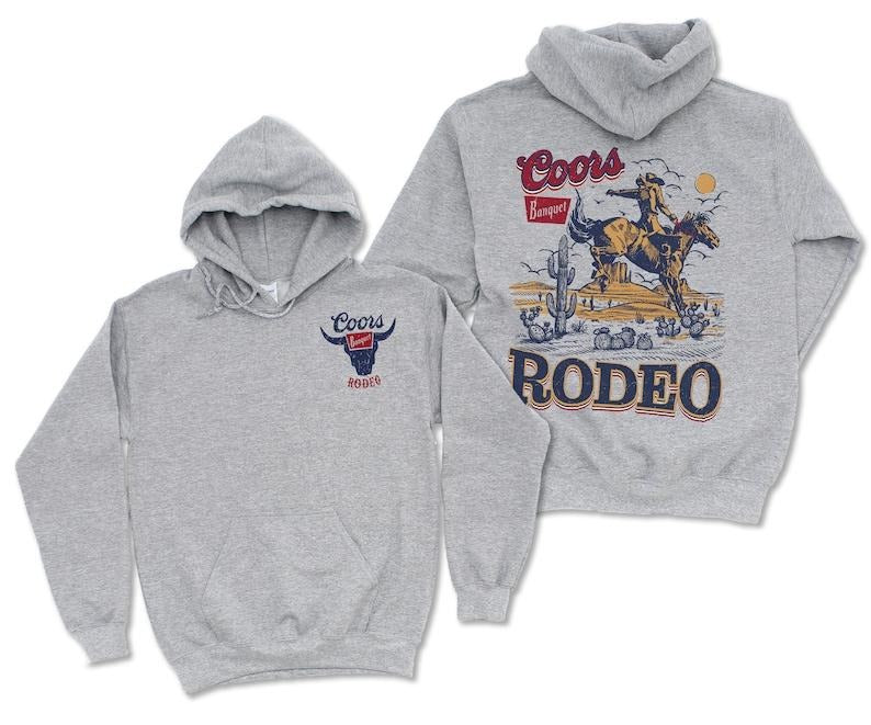 Coors Banquet Rodeo Hoodie, Coors Sweatshirt, Gift Ideas for him, Sweatshirts for him, Country Western Sweatshirt, Holiday Sweatshirt, Tour Shirt 2024