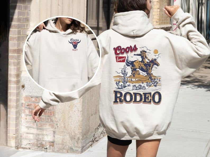Coors Banquet Rodeo Hoodie, Coors Sweatshirt, Gift Ideas for him, Sweatshirts for him, Country Western Sweatshirt, Holiday Sweatshirt, Tour Shirt 2024