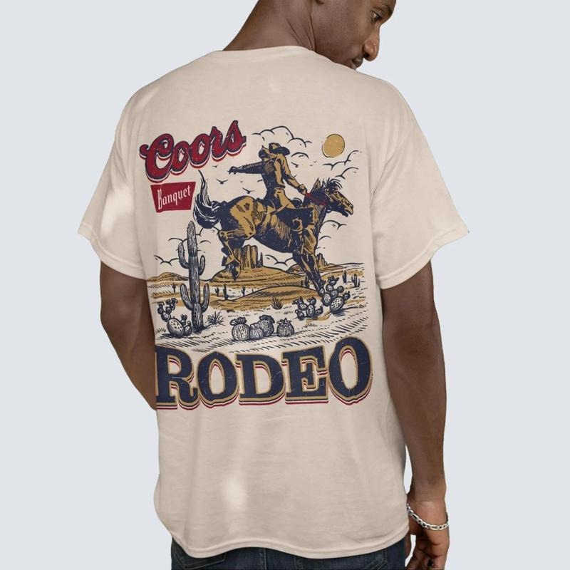 Coors Banquet Rodeo T-Shirt, Coors Tee, Gifts For Him, Beer Shirt For Him, Country Western Tshirt, Vintage Drop Shoulder Shirt, Unisex Trendy Styles