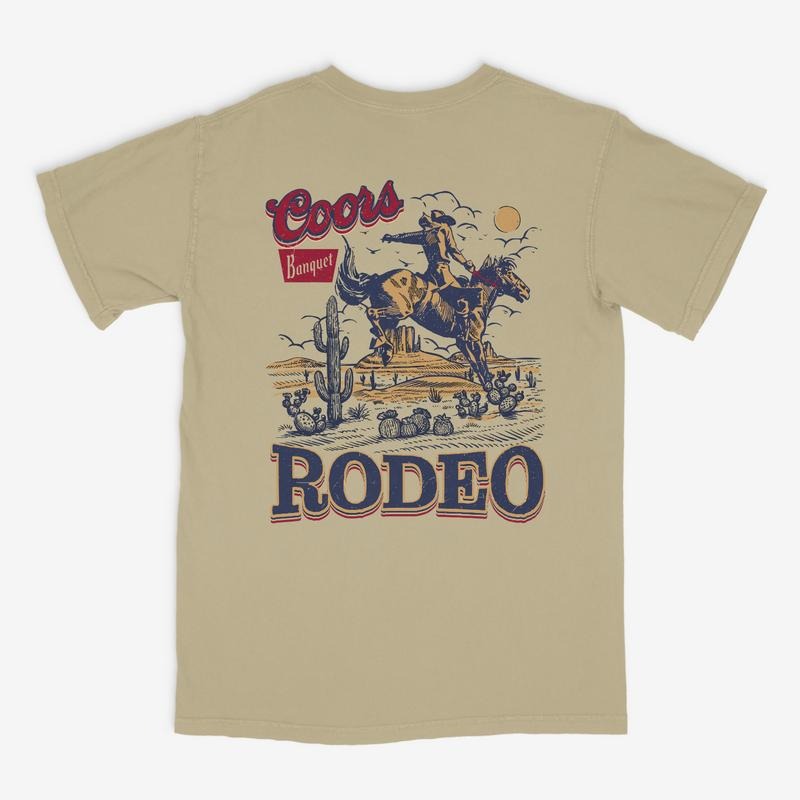 Coors Banquet Rodeo T-Shirt, Coors Tee, Gifts For Him, Beer Shirt For Him, Country Western Tshirt, Vintage Drop Shoulder Shirt, Unisex Trendy Styles