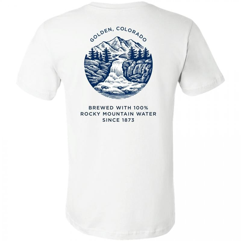 Coors Banquet Waterfall Seal Front and Back Print T-Shirt Unisex, Gift - One Style Fits All - Trendy to Timeless - Fashion for All - Colors for All - All Sizes Offered style 001