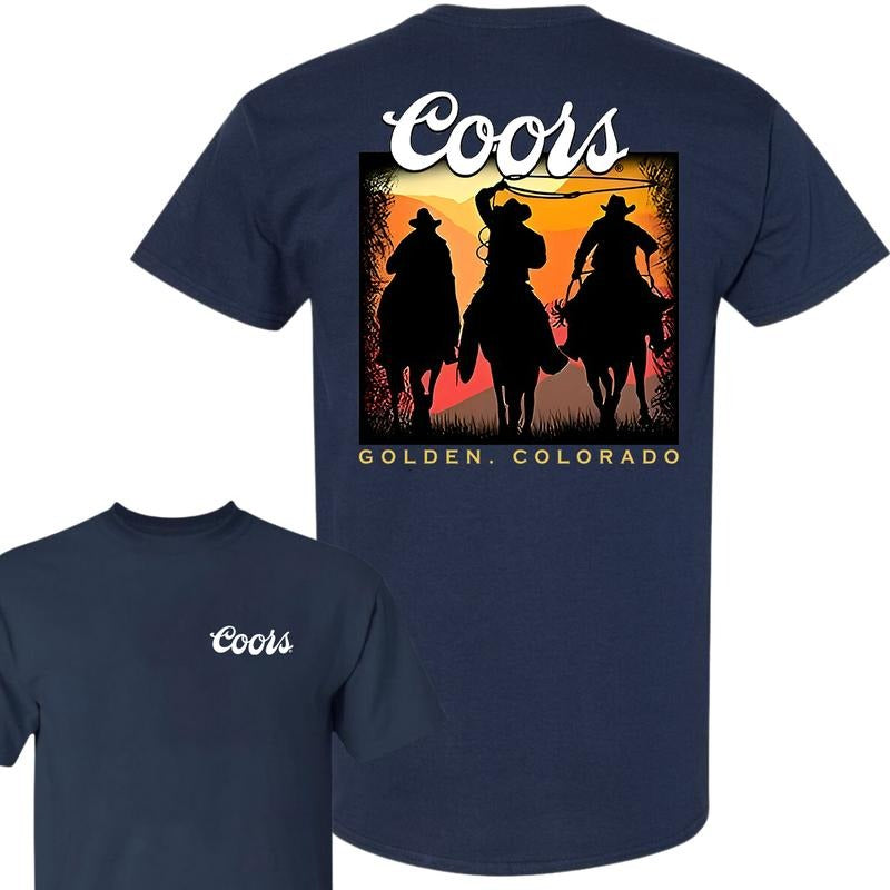 Coors Cowboy T-shirt, Unisex T-Shirt, Full Color T-Shirt, For Men, For Women style 001