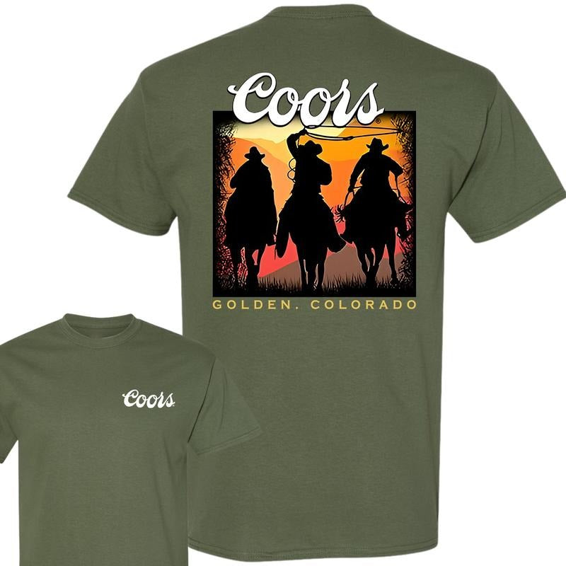 Coors Cowboy T-shirt, Unisex T-Shirt, Full Color T-Shirt, For Men, For Women style 001