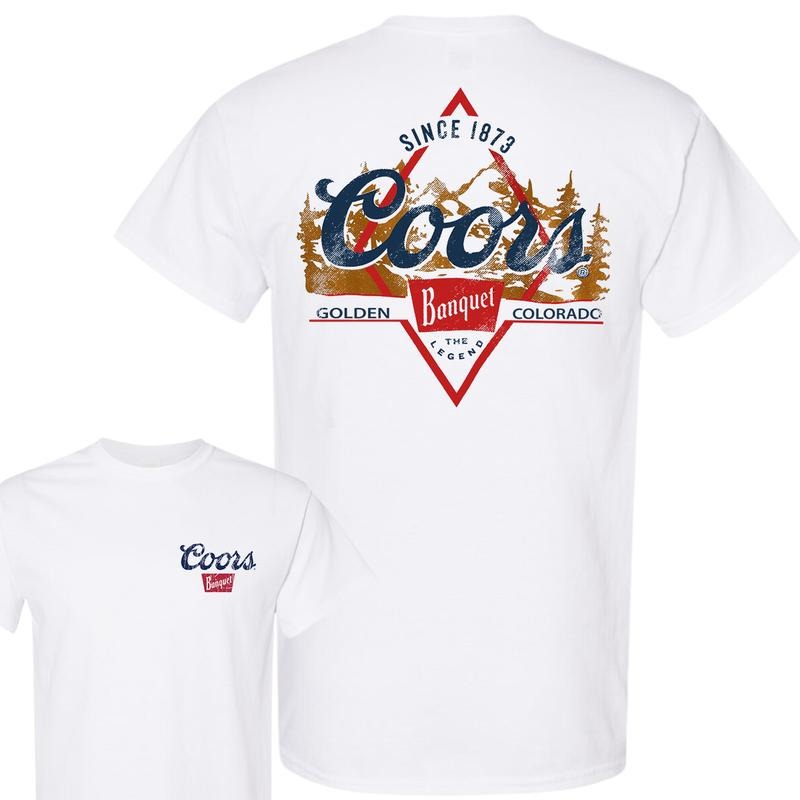 Coors Golden Banquet 2-Sided T-Shirt, Unisex T-Shirt, Full Color T-Shirt, For Men, For Women style 001