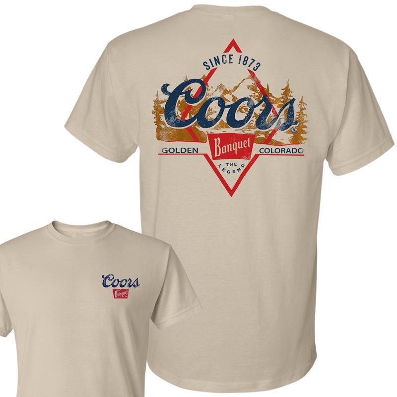 Coors Golden Banquet 2-Sided T-Shirt, Unisex T-Shirt, Full Color T-Shirt, For Men, For Women style 001