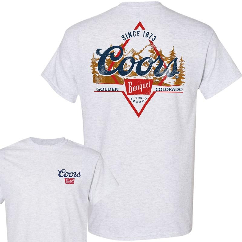 Coors Golden Banquet 2-Sided T-Shirt, Unisex T-Shirt, Full Color T-Shirt, For Men, For Women style 001