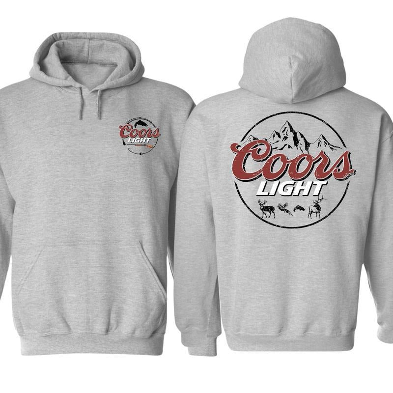 Coors Light Hunting Hoodie Full Color, Coors Light Hunting Season Sweatshirt, Unisex Casual Crewneck Beer Lover Shirt For Men & Women, Hunter Menswear