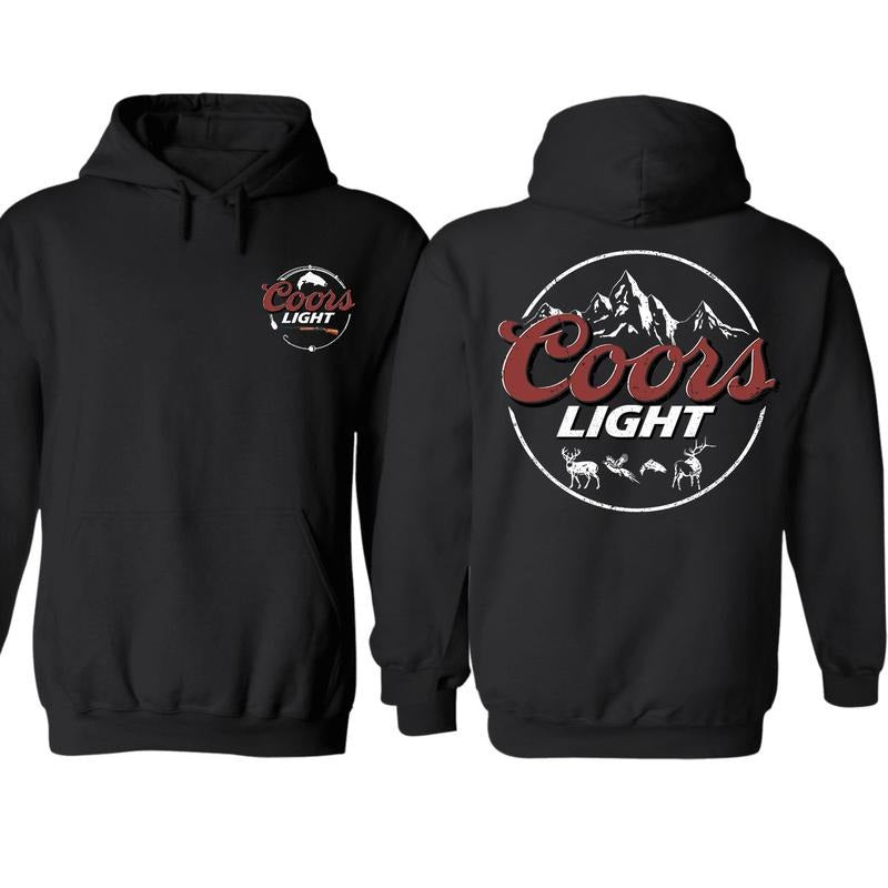 Coors Light Hunting Hoodie Sweatshirt, Coors Light Hunting Shirt, Menswear Sweaters Tops Pullover Human Casual Long Sleeve, Graphic Tees For Women And Men - Gifts For All