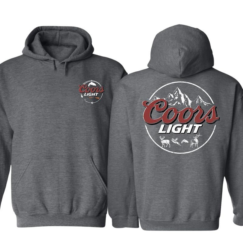 Coors Light Hunting Hoodie Sweatshirt, Coors Light Hunting Shirt, Menswear Sweaters Tops Pullover Human Casual Long Sleeve, Graphic Tees For Women And Men - Gifts For All