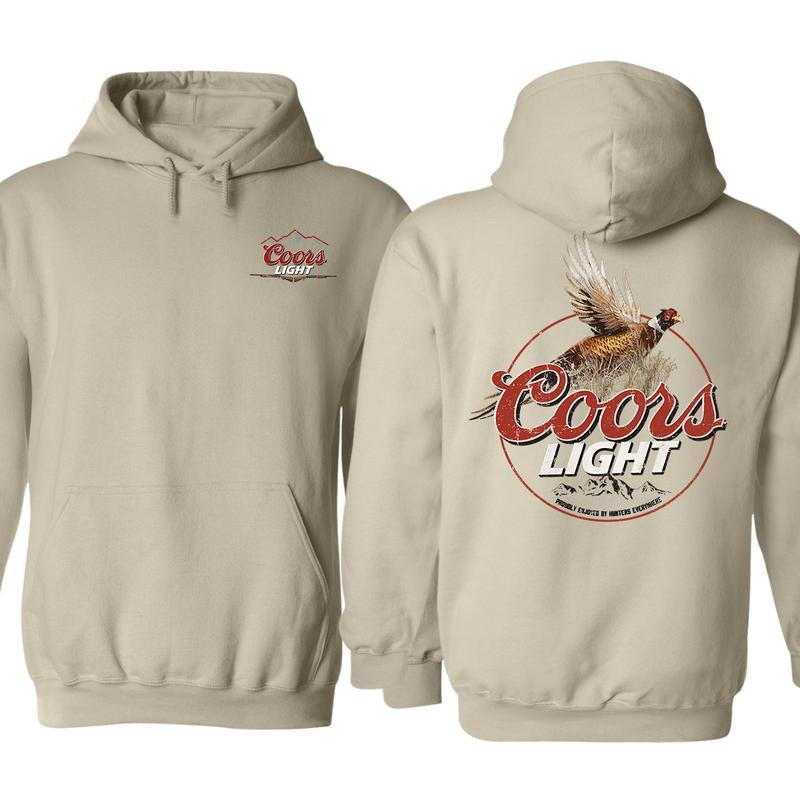 Coors Light Pheasant Hoodie Sweatshirt T-Shirt, Menswear Sweaters Tops Pullover Human Casual Long Sleeve, Graphic Tees For Women And Men - Gifts For All