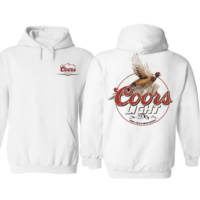 Coors Light Pheasant Hoodie Sweatshirt T-Shirt, Menswear Sweaters Tops Pullover Human Casual Long Sleeve, Graphic Tees For Women And Men - Gifts For All