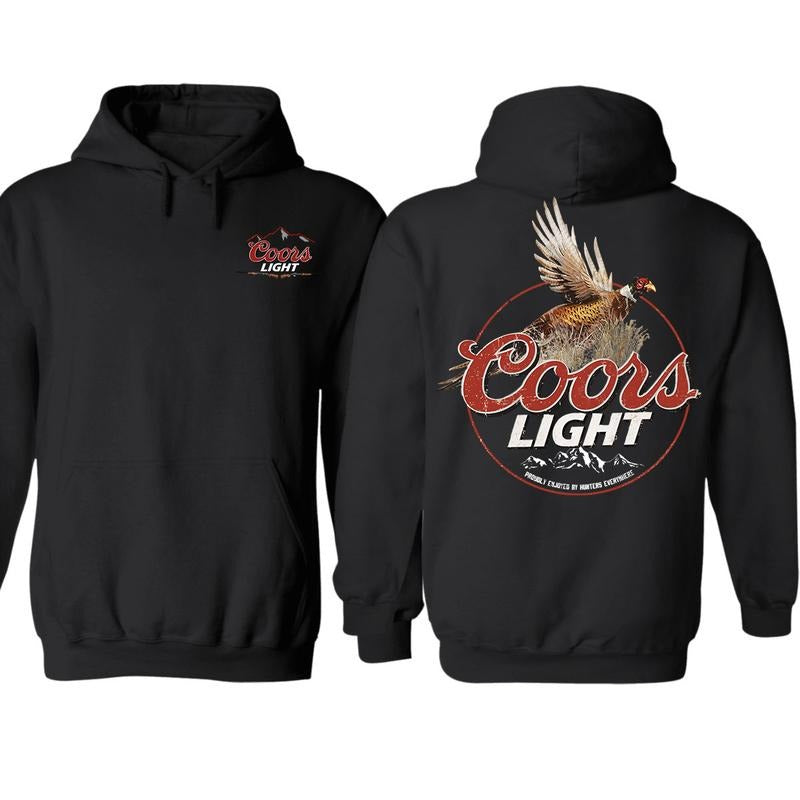 Coors Light Pheasant Hoodie Sweatshirt T-Shirt, Menswear Sweaters Tops Pullover Human Casual Long Sleeve, Graphic Tees For Women And Men - Gifts For All