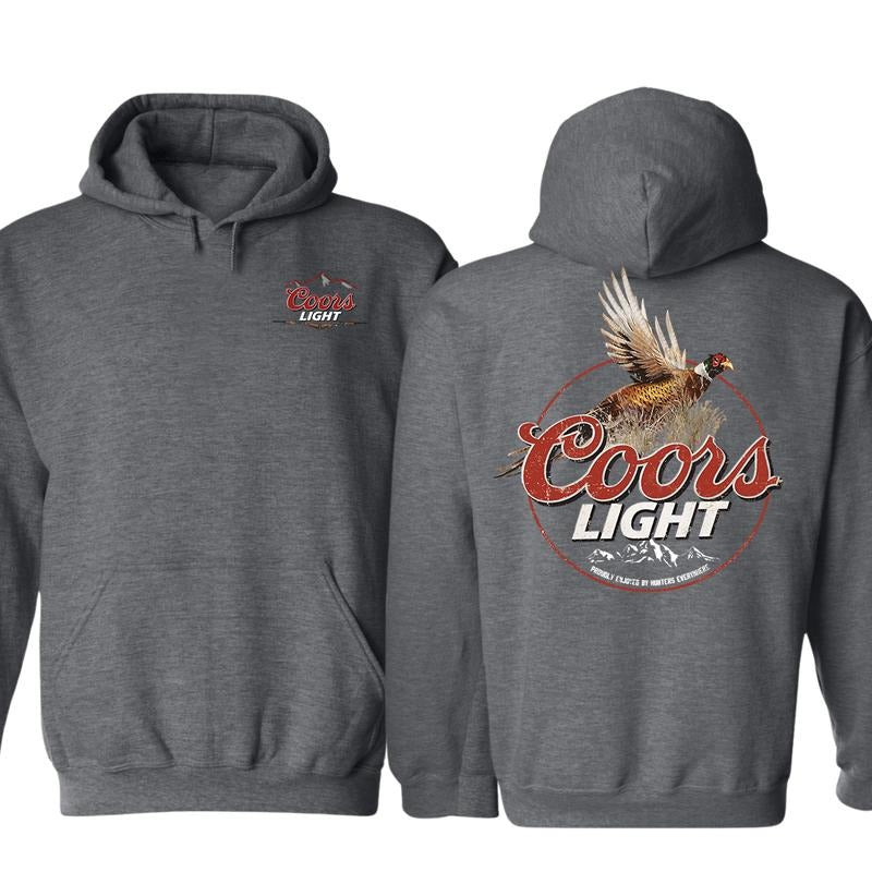 Coors Light Pheasant Hoodie Sweatshirt T-Shirt, Menswear Sweaters Tops Pullover Human Casual Long Sleeve, Graphic Tees For Women And Men - Gifts For All