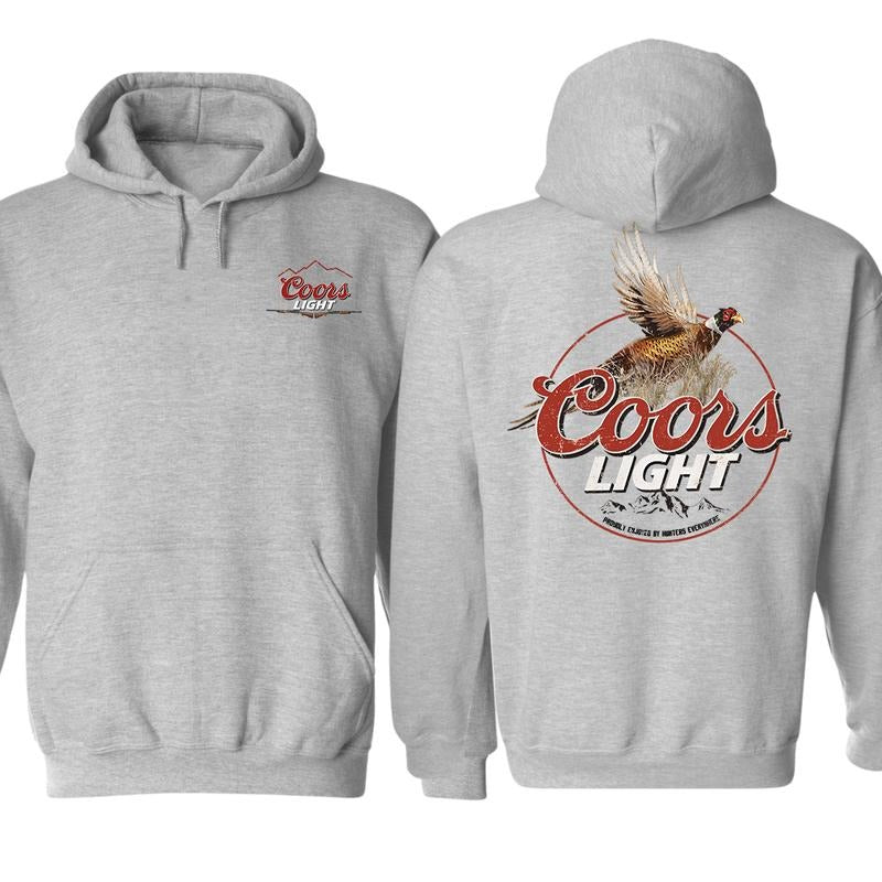 Coors Light Pheasant Hoodie Sweatshirt T-Shirt, Menswear Sweaters Tops Pullover Human Casual Long Sleeve, Graphic Tees For Women And Men - Gifts For All