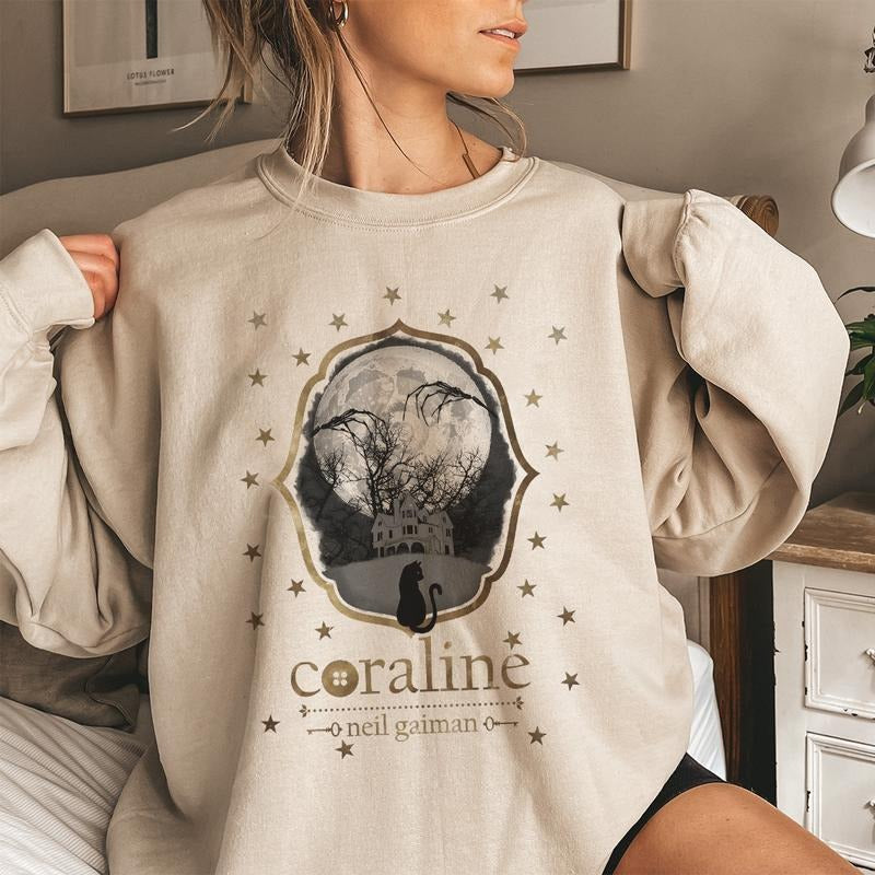 Coraline Dreaming Star Shirt, The real world and the Another World Coraline, Horror Movie Merch, Halloween Christmas Gift, gift for Friends