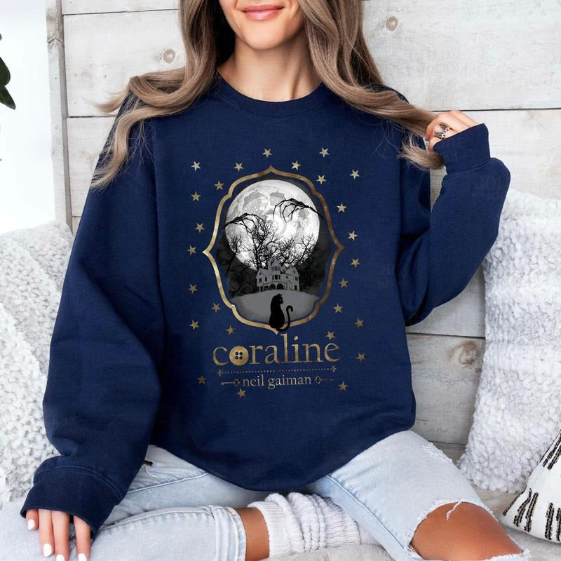 Coraline Dreaming Star Shirt, The real world and the Another World Coraline, Horror Movie Merch, Halloween Christmas Gift, gift for Friends
