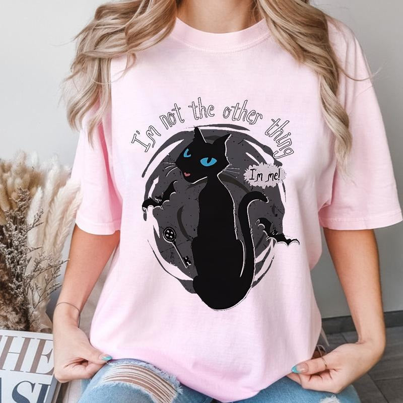 Coraline I'm Not The Other Thing T-Shirt, Horror Coraline movies, Horror Character Shirt, Halloween Crewneck Sweatshirt