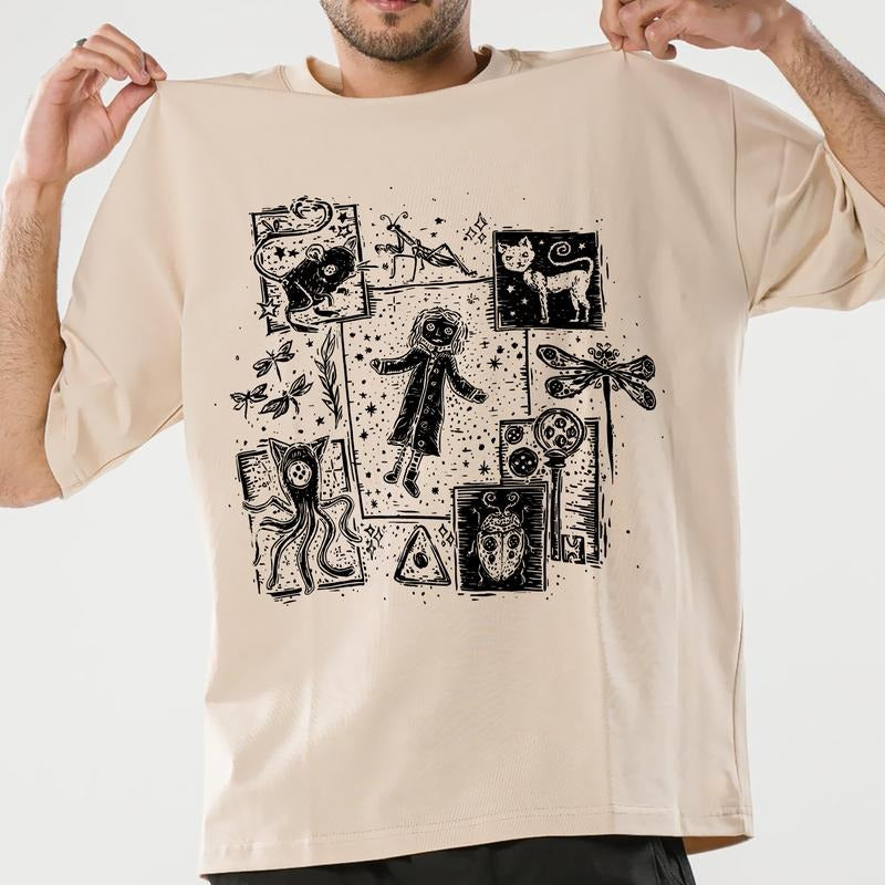 Coraline movies shirt, famous horror movies tshirt , Horror Movies Shirt, Horror Character Shirt, Halloween Crewneck Sweatshirt