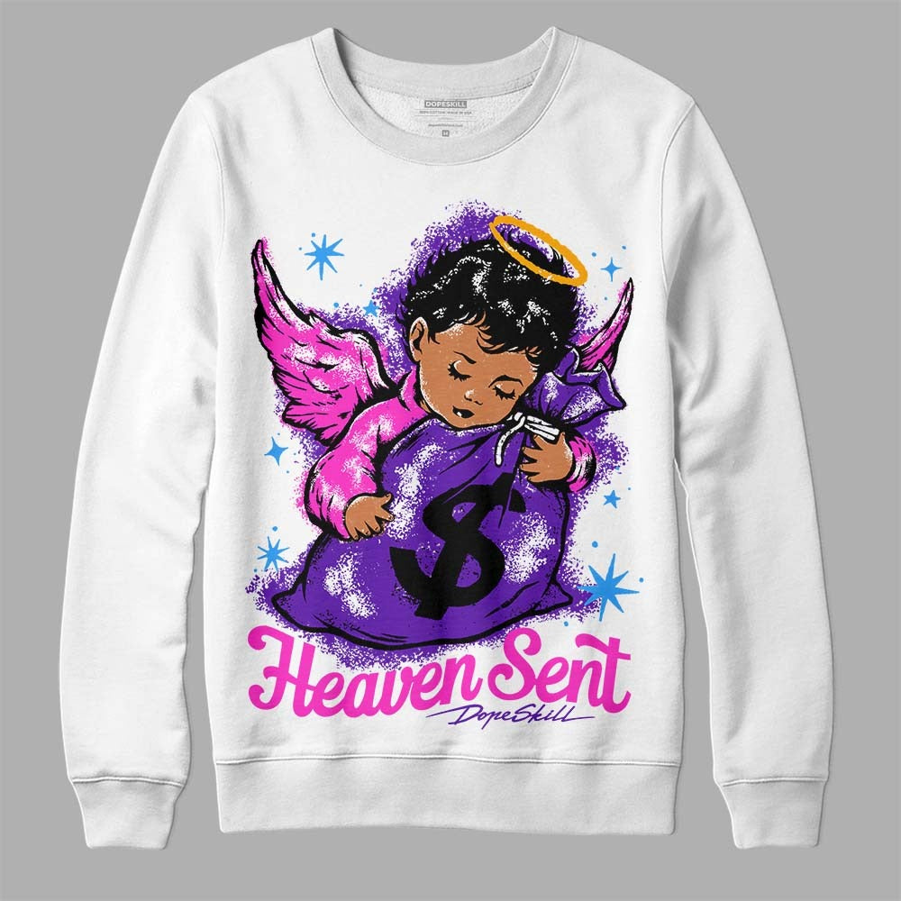 Court Purple 13s DopeSkill Sweatshirt Heaven Sent Graphic