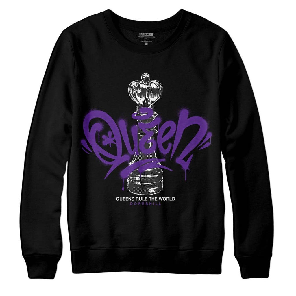 Court Purple 13s DopeSkill Sweatshirt Queen Chess Graphic