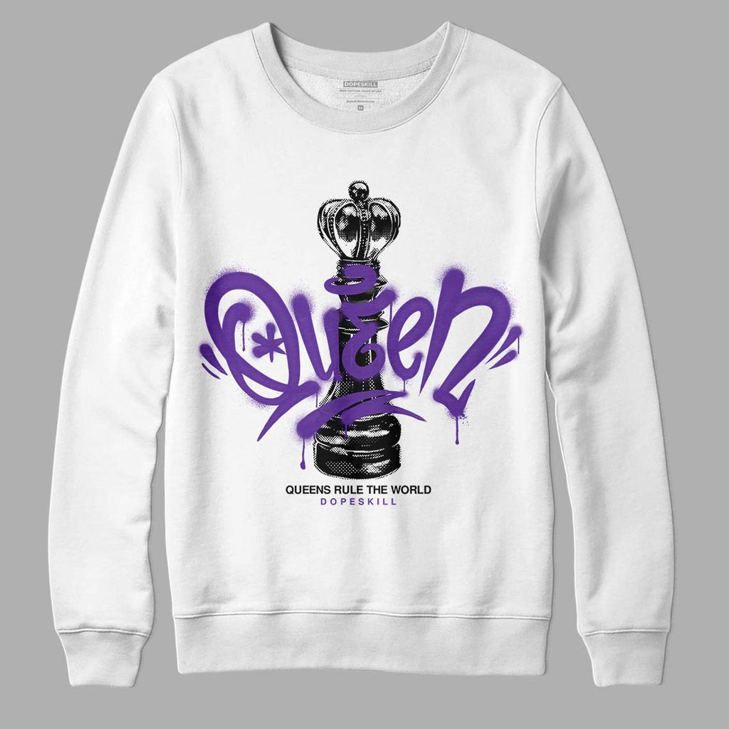 Court Purple 13s DopeSkill Sweatshirt Queen Chess Graphic