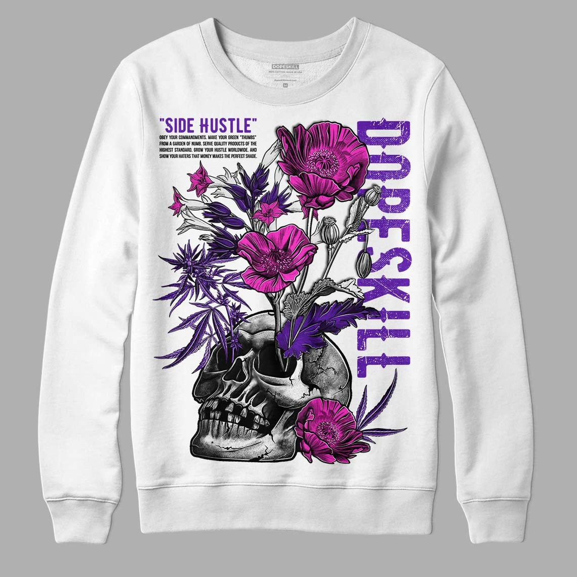 Court Purple 13s DopeSkill Sweatshirt Side Hustle Graphic