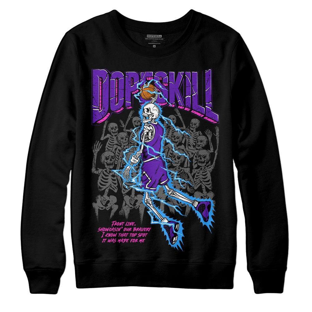 Court Purple 13s DopeSkill Sweatshirt Thunder Dunk Graphic