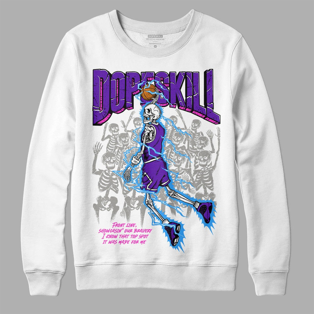 Court Purple 13s DopeSkill Sweatshirt Thunder Dunk Graphic
