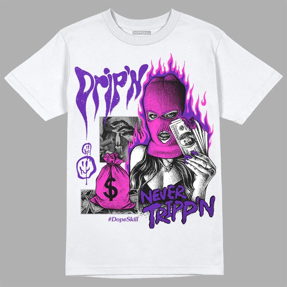 Court Purple 13s DopeSkill T-Shirt Drip'n Never Tripp'n Graphic