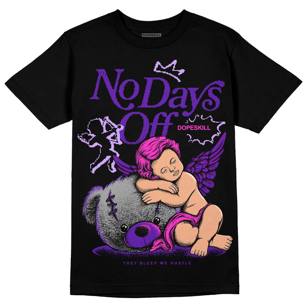 Court Purple 13s DopeSkill T-Shirt New No Days Off Graphic