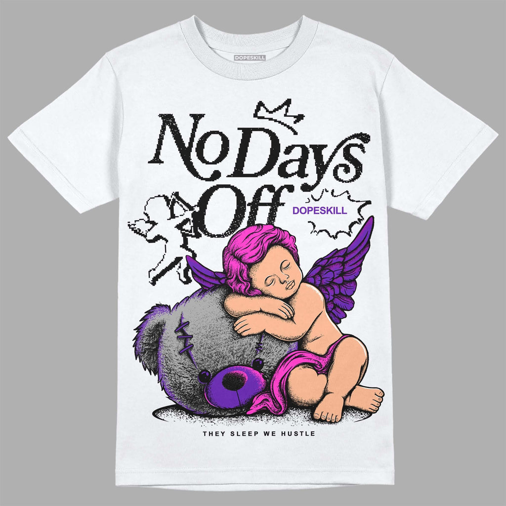 Court Purple 13s DopeSkill T-Shirt New No Days Off Graphic