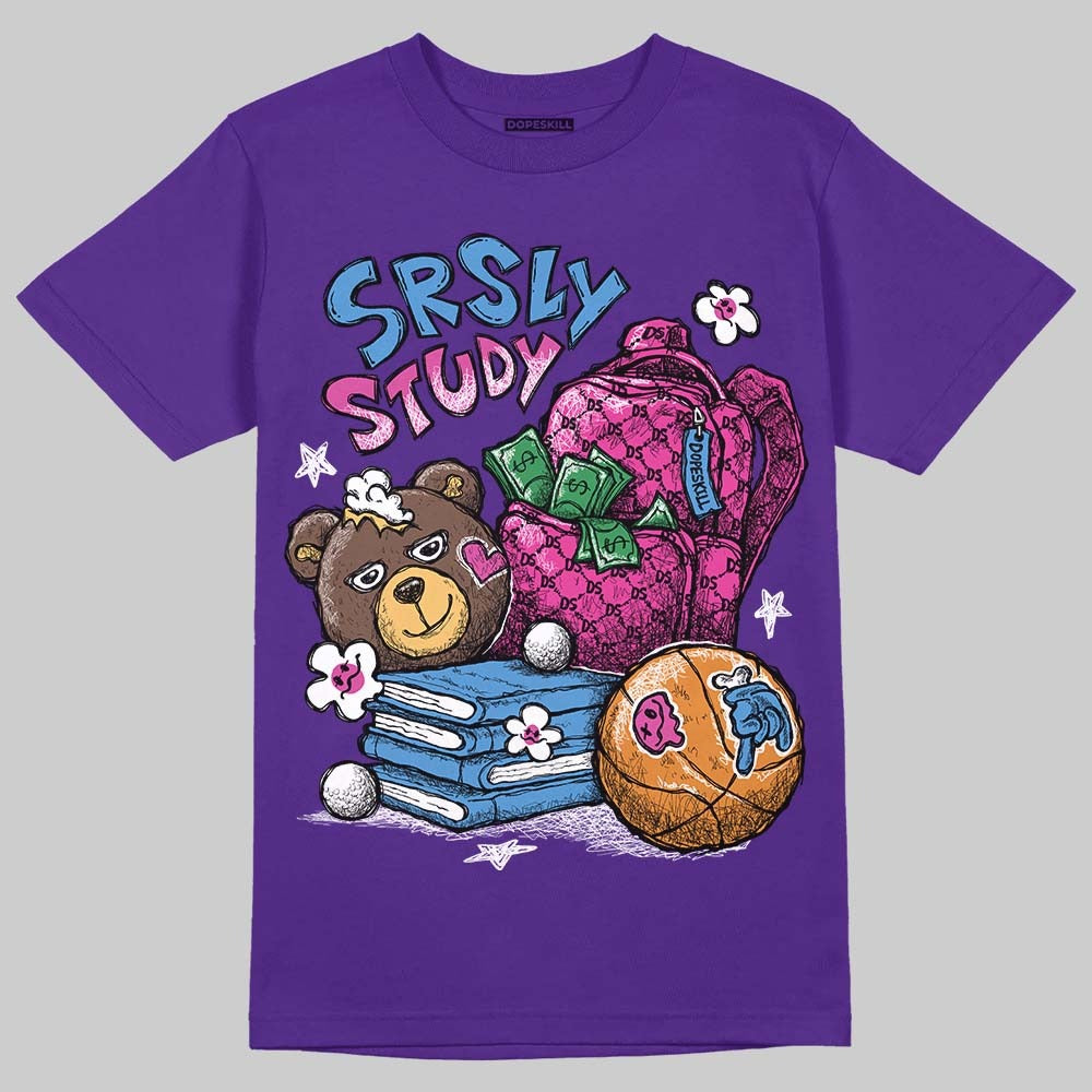 Court Purple 13s DopeSkill T-Shirt SRSLY Study Graphic