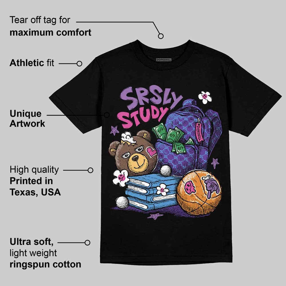 Court Purple 13s DopeSkill T-Shirt SRSLY Study Graphic
